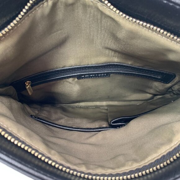 Geox Three Way Convertible Clutch Fold Over Shoulder Crossbody Bag - Black - Picture 9 of 15